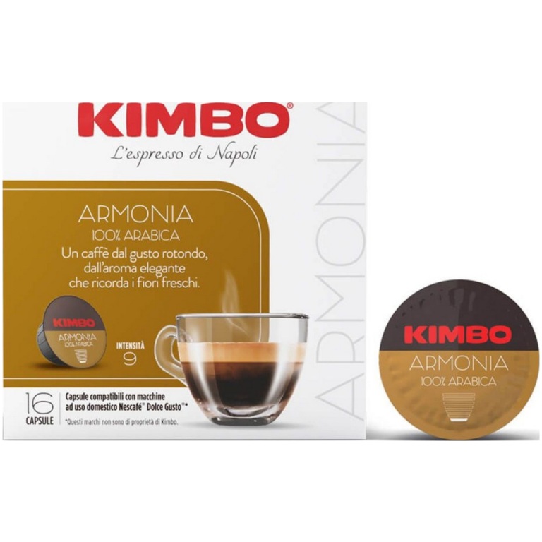 Café Kimbo armonia 100% Arabica 16 capsulas