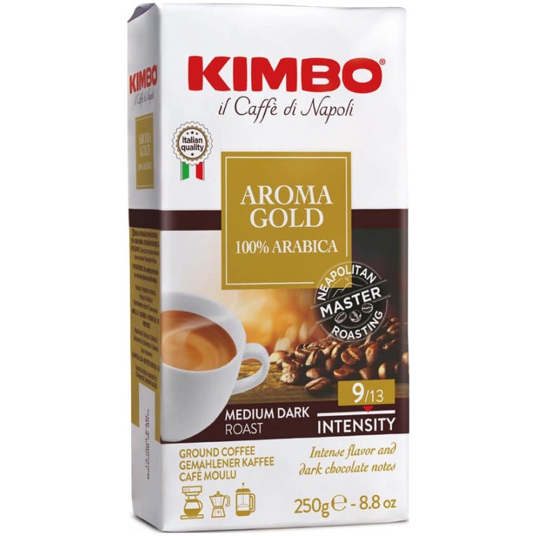 Aroma Gold 100% Arábica Café molido, tostado medio-oscuro, 250 g