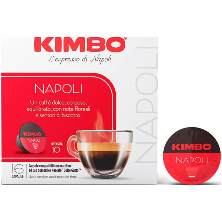 Kimbo Napoli Cápsulas compatibles con Nescafé® Dolce Gusto®*